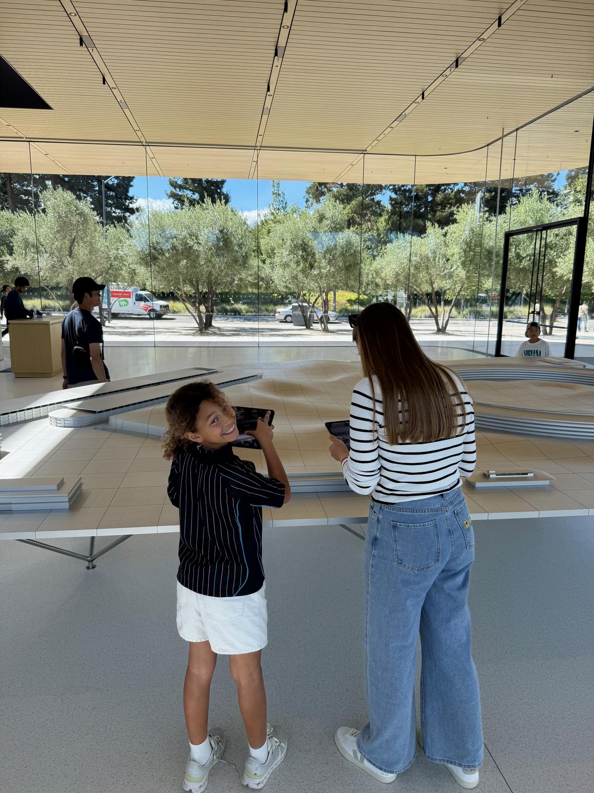 The Apple Park visitor centre in Cupertino